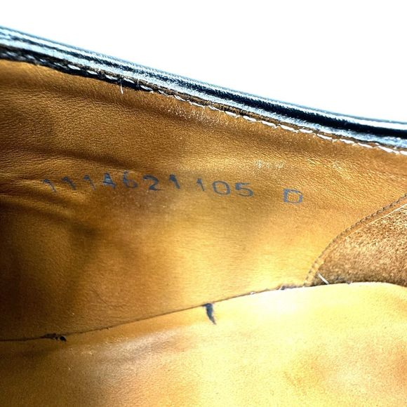 Jack Erwin Black Leather Oxfords Dress Shoes Made in Spain Men\'s 10.5D US main image 4